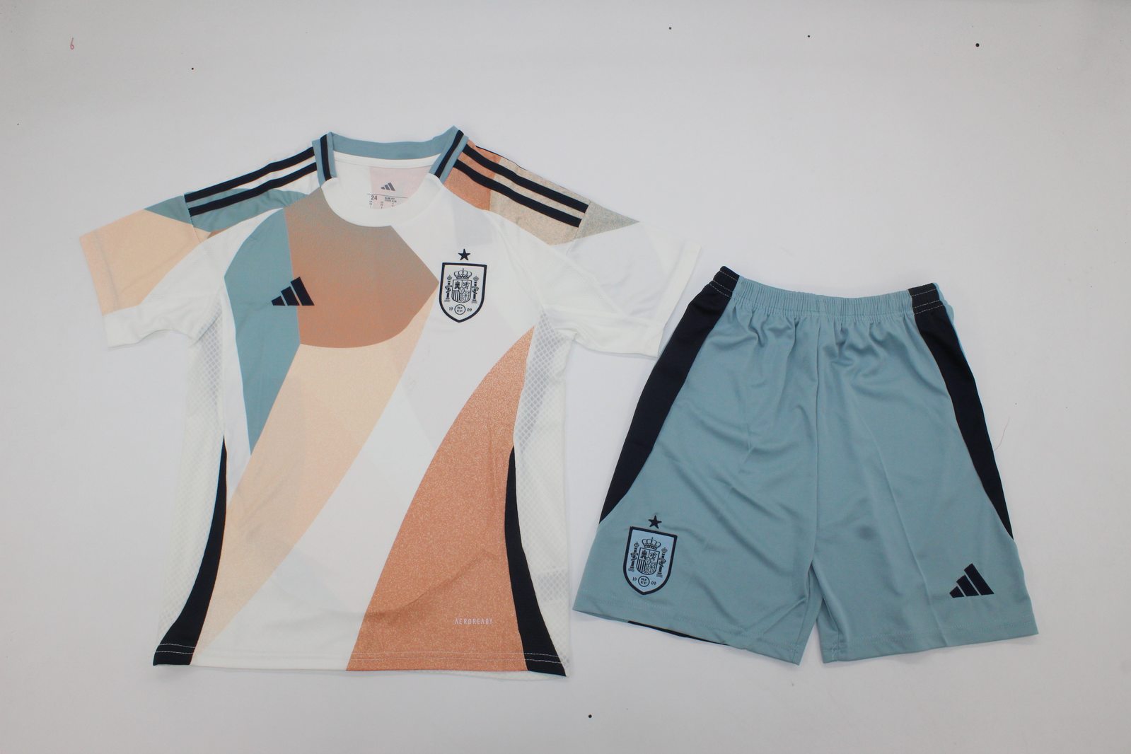 Kids-Spain 2025 Women Euro Away Soccer Jersey